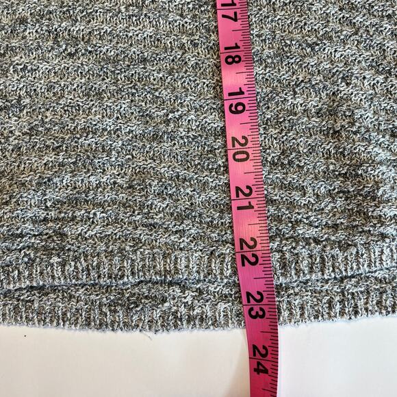 Calvin Klein Jeans Gray V Neck Long Sleeve Lightweight Cozy Designer Sweater S - Picture 8 of 8